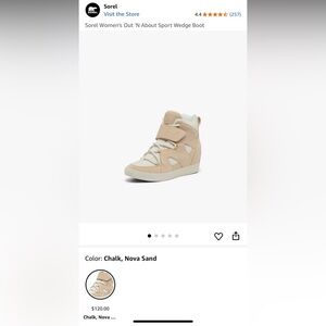 Sorel Women's Chalk Nova Sand Out N’ About Sneakers - Sample Shoes